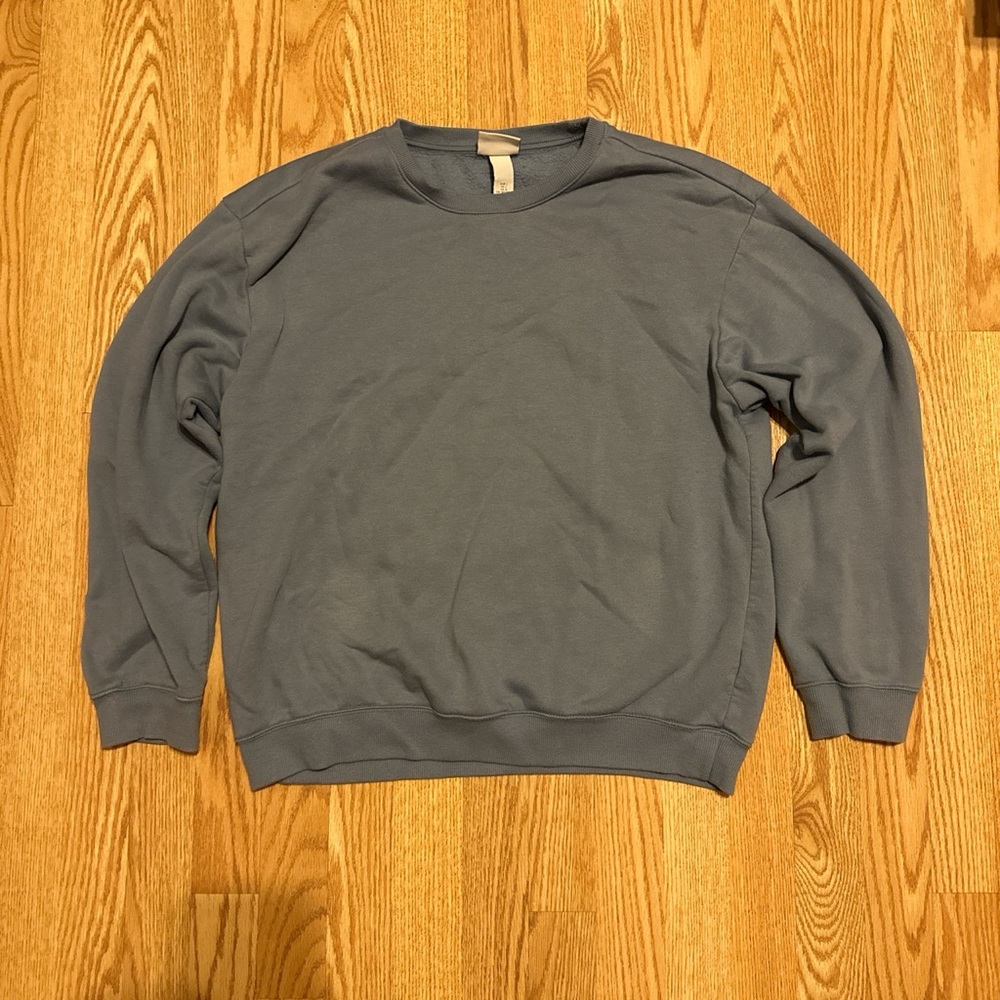 Simple blue vintage crewneck | L